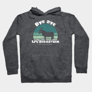 Bye bye Li'l Sebastian • Est Pawnee 1986 (Aqua) Hoodie